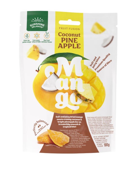 Sunshine Delights Fruit Fusion Coconut Pineapple Mango 100g