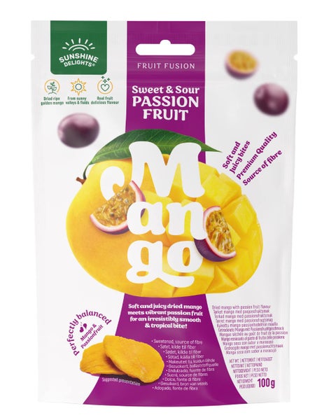 Sunshine Delights Fruit Fusion Passion Fruit Mango 100g