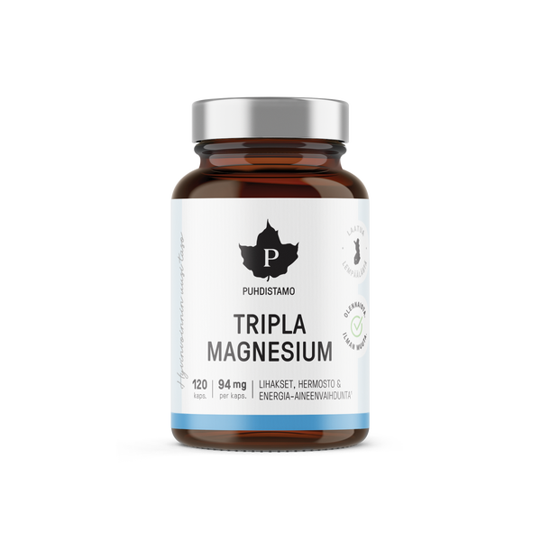 Puhdistamon | Tripla Magnesium - 120 kaps