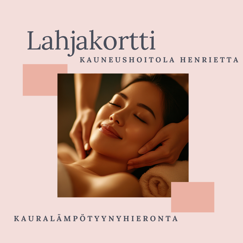 Lahjakortti: Kaural&auml;mp&ouml;tyynyhieronta 60 min